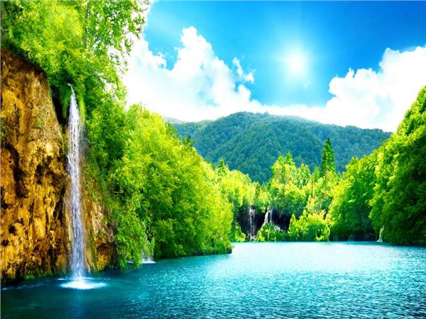 Waterfall Scenery Wallpaper by MywallpaperSho