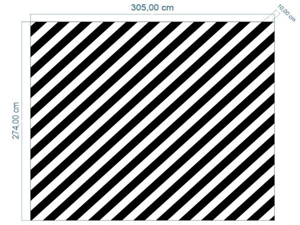 Black White Striped Custom Design Tek Parca Wallpaper by MywallpaperShop