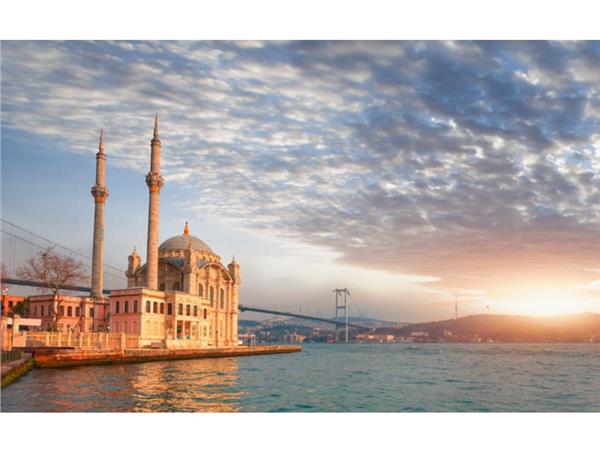 Sun Sunset Ortakoy Camii 3D Wallpaper by MywallpaperShop