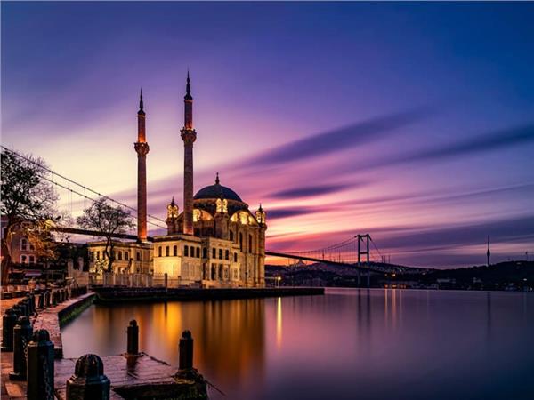 Gece Ortakoy Camii Scenery 3D Wallpaper by MywallpaperShop