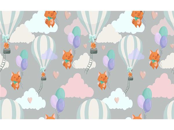 Flying Balloon Kids Room Wallpaper by MywallpaperShop