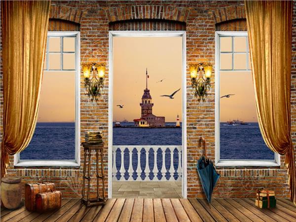 Window Istanbul Manzarasi Wallpaper by MywallpaperShop