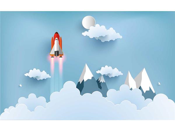 Cloud Design Kids Room Wallpaper by MywallpaperShop