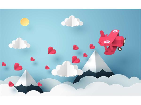 Cloud Design Kids Room Wallpaper by MywallpaperShop