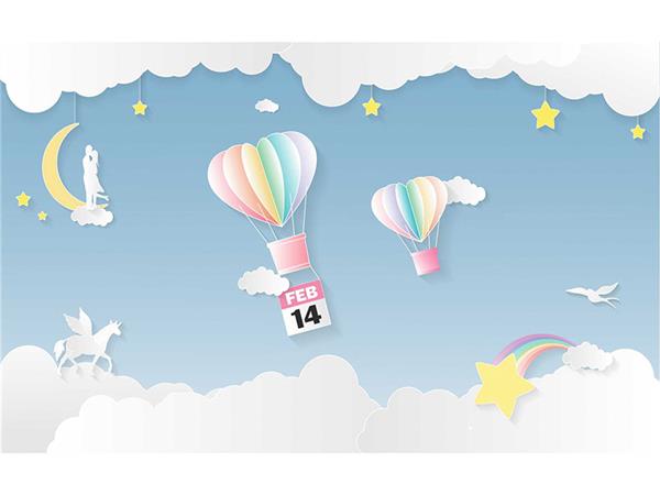 Cloud Design Kids Room Wallpaper by MywallpaperShop