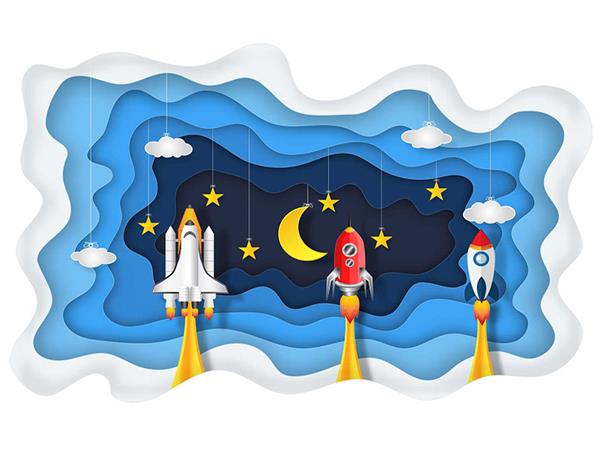 Cloud Design Kids Room Wallpaper by MywallpaperShop