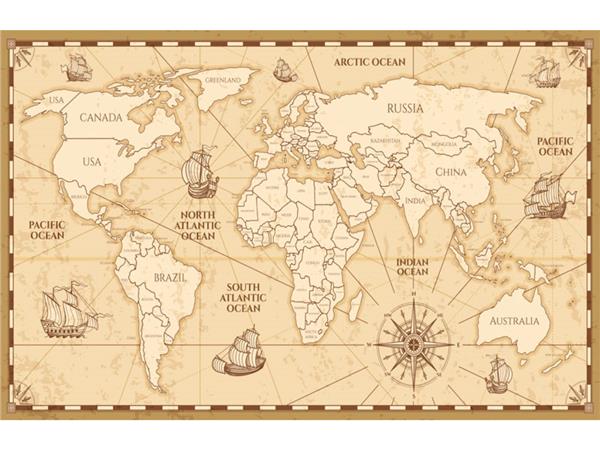 Map Compass 085 Wallpaper by MywallpaperShop