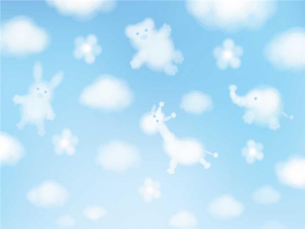 Cloud Scenic Animals World Kids Room Wallpaper by MywallpaperSho