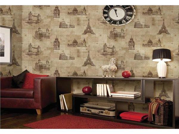 Mjun 1102-2 Paris Londra Themed  Wallpaper by MywallpaperShop