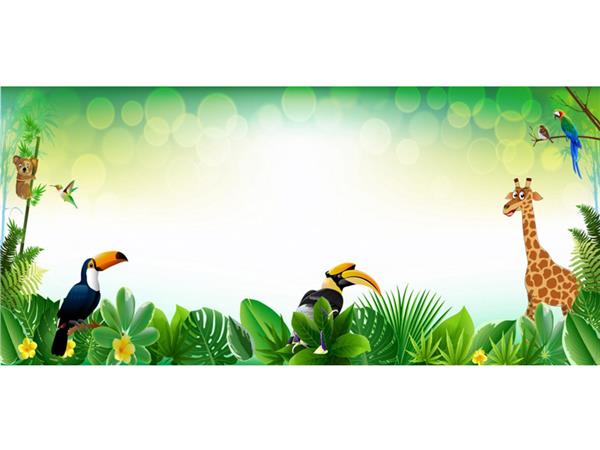 Animals World Giraffe Kids Room Wallpaper by MywallpaperShop