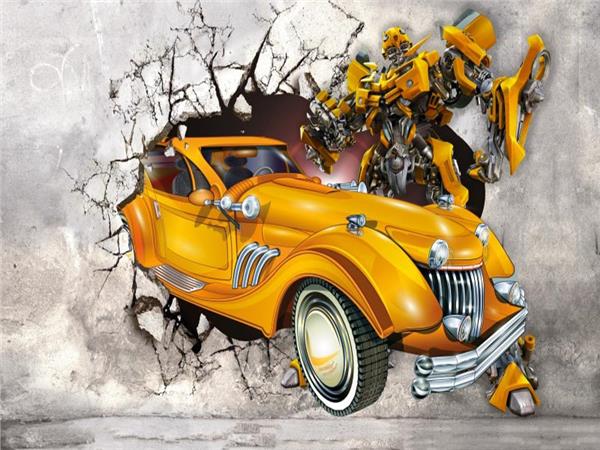 Duvardan Cikan Bumblee Bee 3D Kids Room Wallpaper by MywallpaperShop