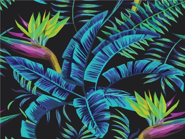 Tropical Leaves 3D Wallpaper by MywallpaperShop