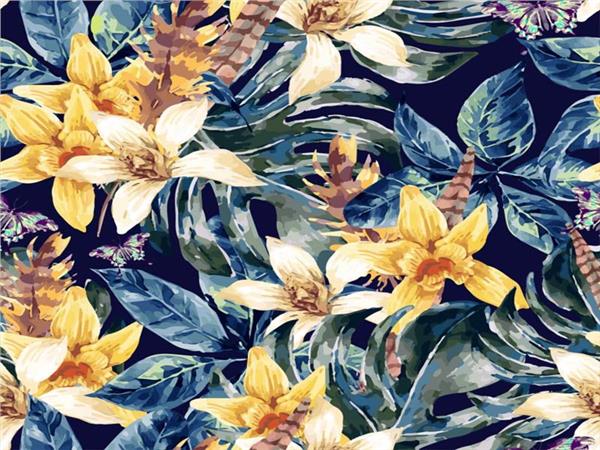 Tropical Leaves 3D Wallpaper by MywallpaperShop