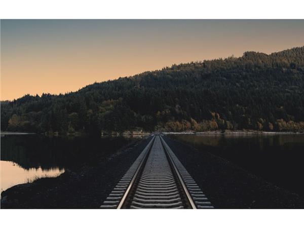 Nehirden Gecen Demiryolu 3D Wallpaper by MywallpaperShop