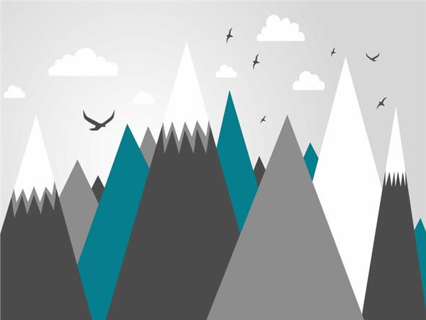 Snow Mountains Kids Room Wallpaper by MywallpaperSho