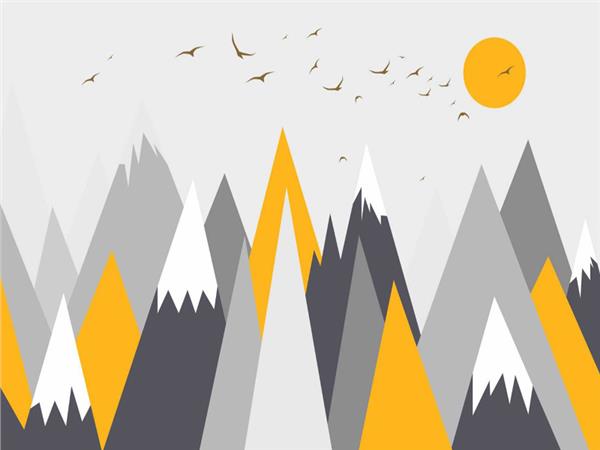 Snow and Sunny Mountains Kids Room Wallpaper by MywallpaperSho