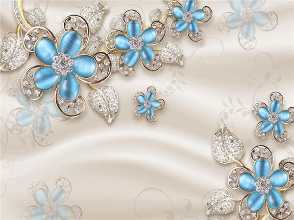Pirlanta Tasli Flower 3D Wallpaper by MywallpaperShop