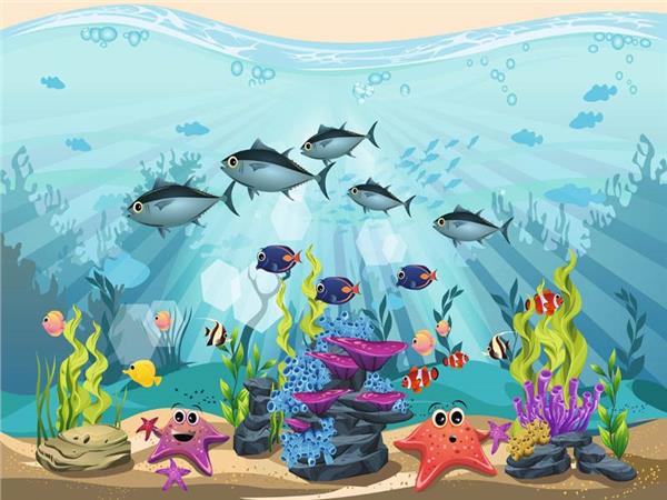 Underwater World Kids Room Wallpaper by MywallpaperSho