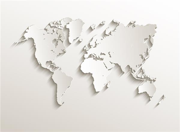 World Map 3D Wallpaper by MywallpaperShop