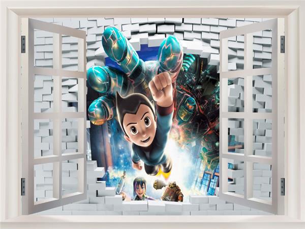 Cartoon Heroes 3D Kids Room Wallpaper by MywallpaperSho