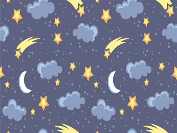 Cloud and Stars Kids Room Wallpaper by MywallpaperShop