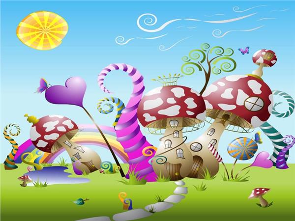 Colorful Forest Kids Room Wallpaper by MywallpaperSho