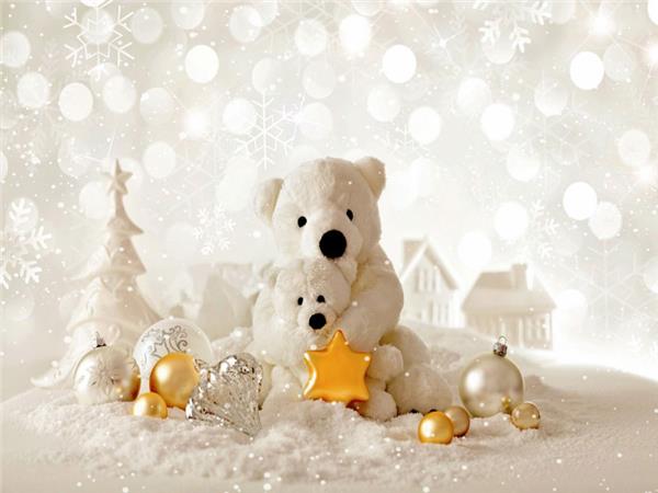 White Teddy Bear Kids Room Wallpaper by MywallpaperSho