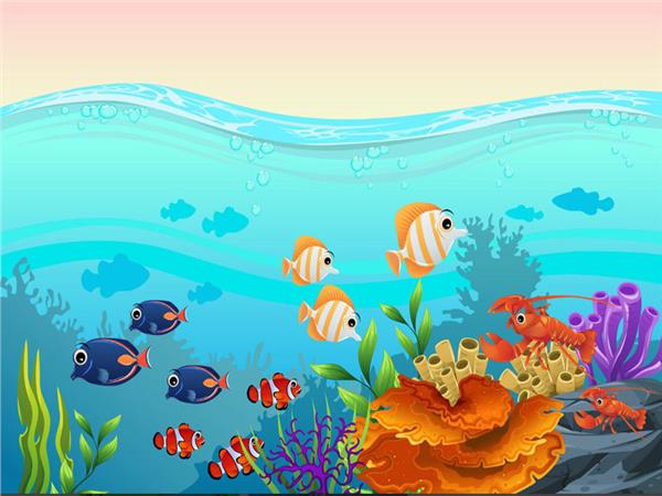 Underwater World Kids Room Wallpaper by MywallpaperSho