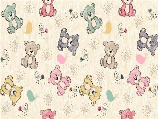 Soft Teddy Bears Kids Room Wallpaper by MywallpaperSho