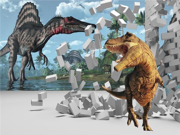 Dinasour Worlds 3D Wallpaper by MywallpaperShop