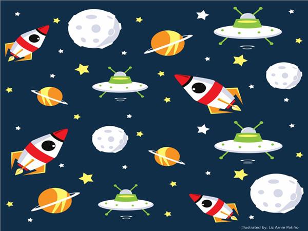 space adventures Kids Room Wallpaper by MywallpaperSho