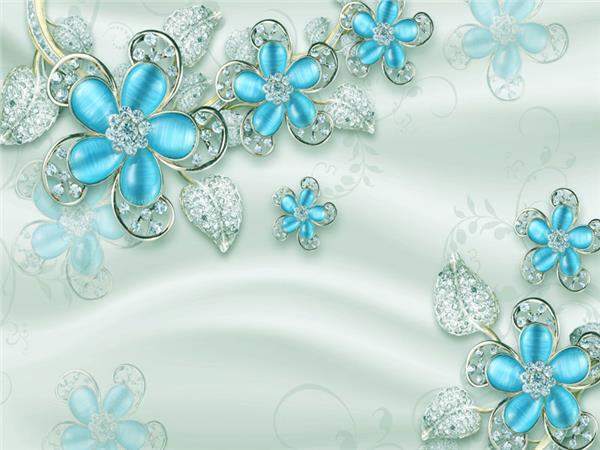 Pirlanta Tasli Flowers Design 3D Wallpaper by MywallpaperShop