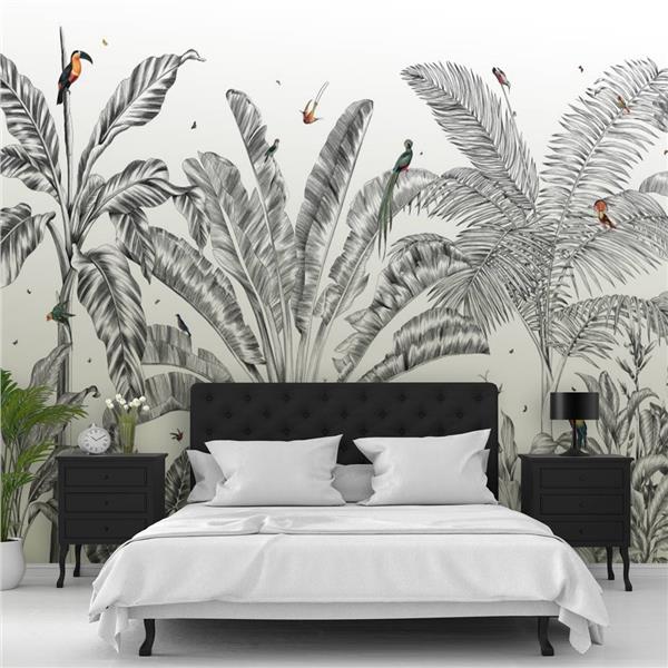 Tropical Treelar and Kuslar 3D Wallpaper by MywallpaperShop