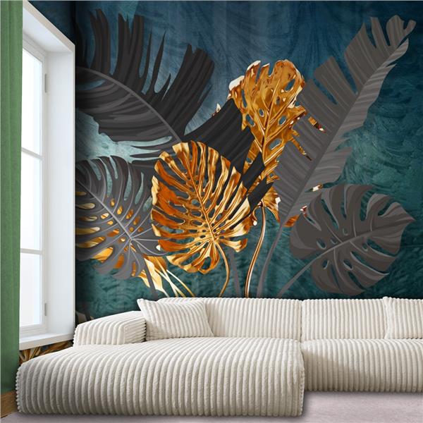 Tropical Leaflar 3D Wallpaper by MywallpaperShop