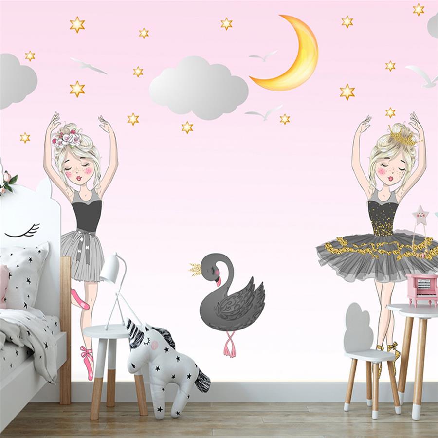 Ballerina Girls Kids Room Wallpaper