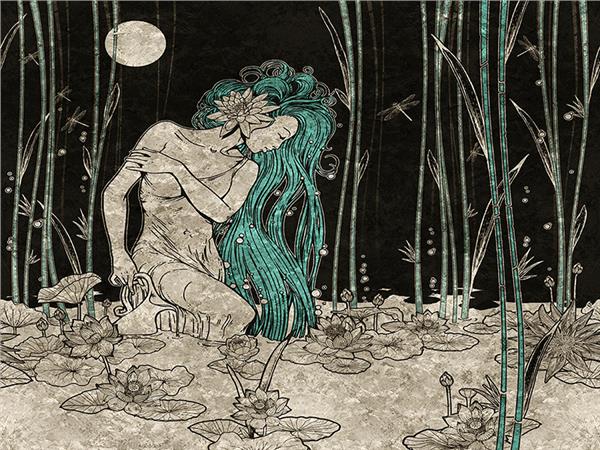 Beauty Women Custom Design Wallpaper by MywallpaperShop