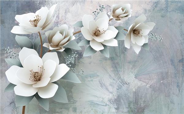 White Flower Wallpaper by MywallpaperShop