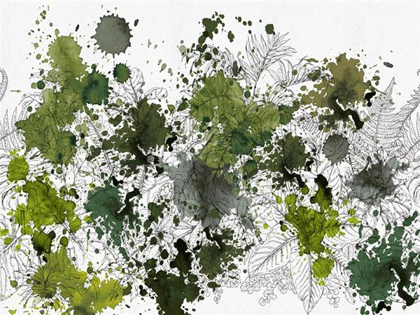Botanic Art Custom Design Wallpaper by MywallpaperShop