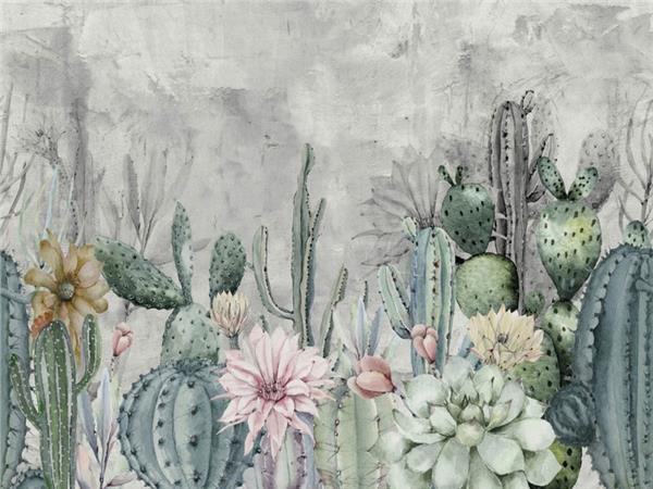 Botanic Kaktus Custom Design Wallpaper by MywallpaperShop