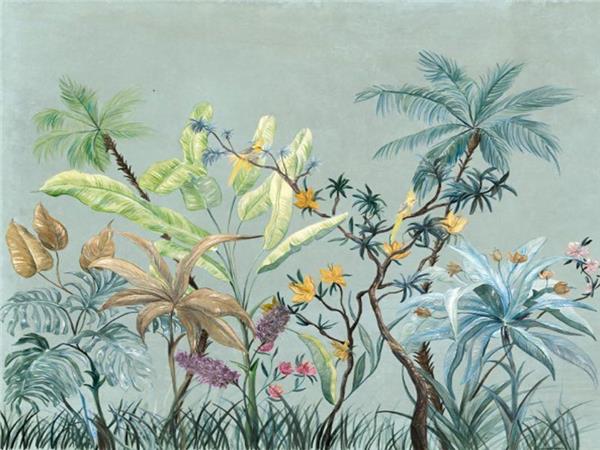 Green Leaves Palm Tree Wallpaper by MywallpaperShop