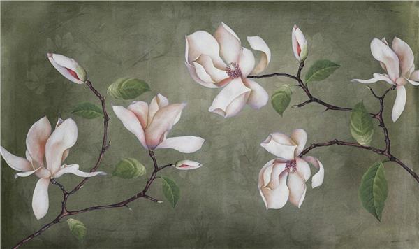 Big White Flower 3D Wallpaper by MywallpaperShop