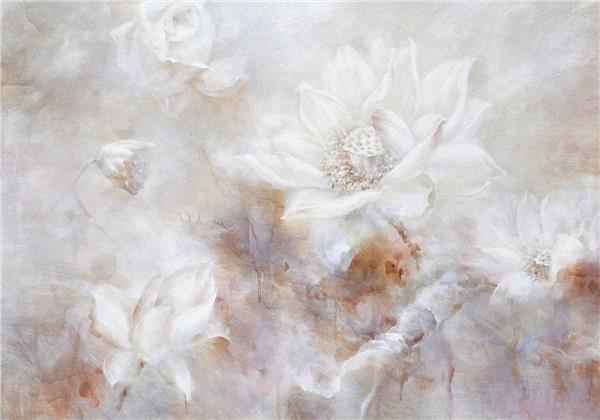 Big White Flower Wallpaper by MywallpaperShop