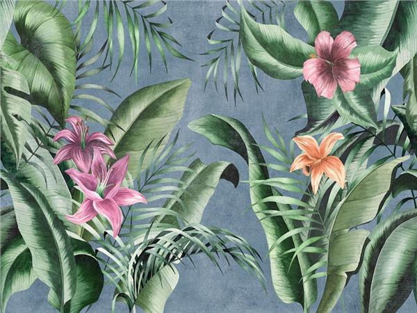 Custom Design Leaf Flower Wallpaper by MywallpaperShop