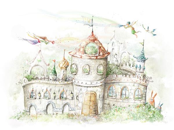 Magical Castle Kids Room Wallpaper by MywallpaperShop