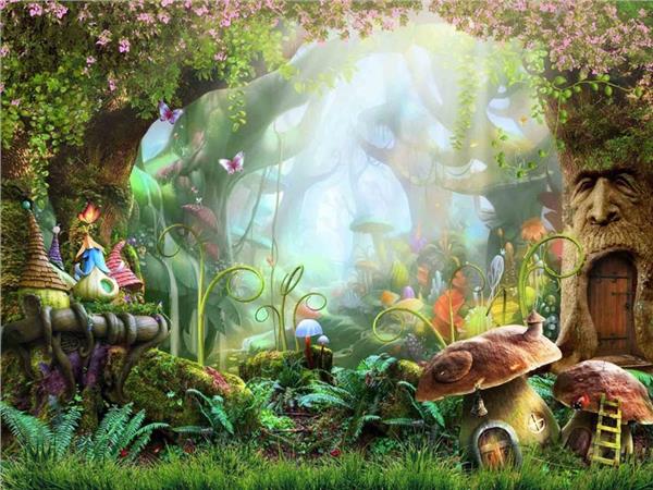 Forest Folks Kids Room Wallpaper by MywallpaperShop