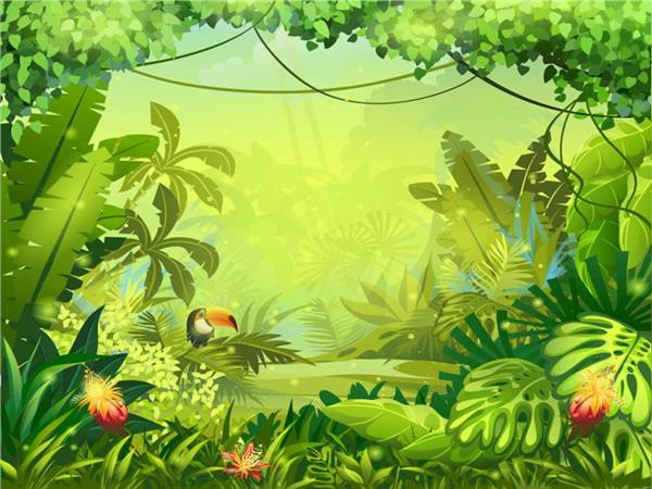 Green Forest Kids Room Wallpaper by MywallpaperShop