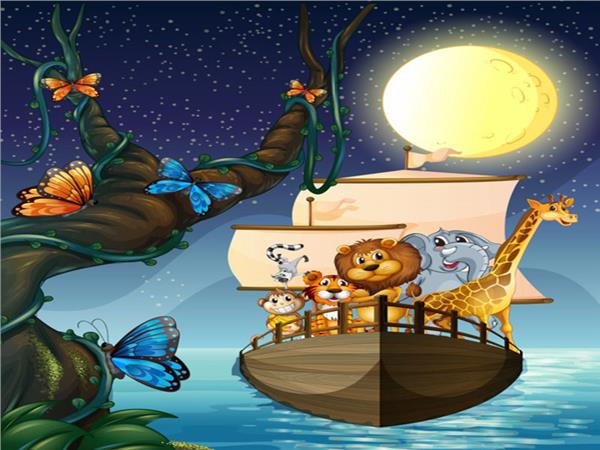 Lion and Friends Tatilde Wallpaper by MywallpaperShop