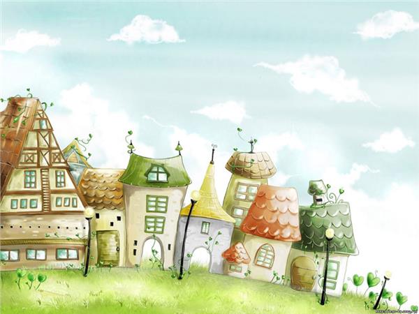 Fairy Tale House Kids Room Wallpaper by MywallpaperShop