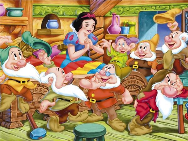 Cotton Princess and seven dwarfs Kids Room Wallpaper by MywallpaperShop