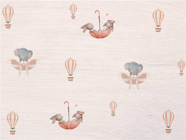 Balloon Scene Kids Room Wallpaper by MywallpaperShop
